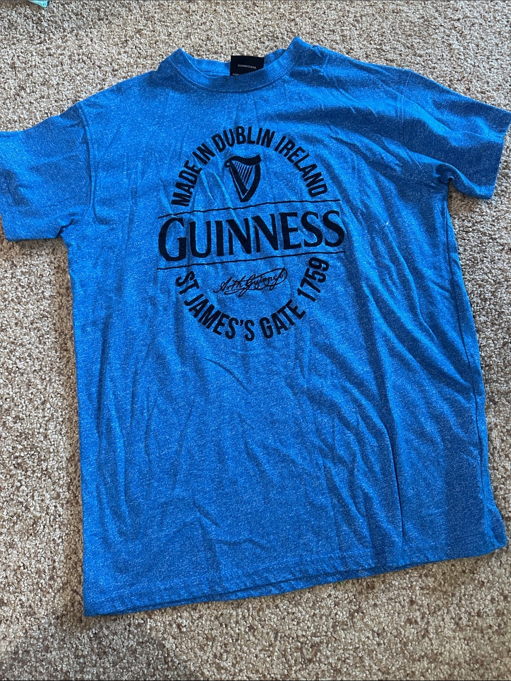 Guinness Royal Blue Logo Short Sleeve Tee